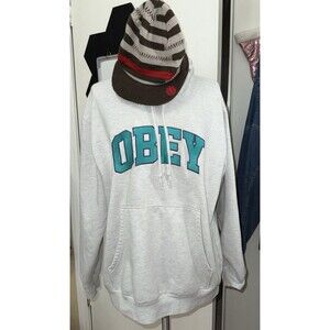 Obey Hooded Sweatshirt Pullover Mens M Obey Worldwide